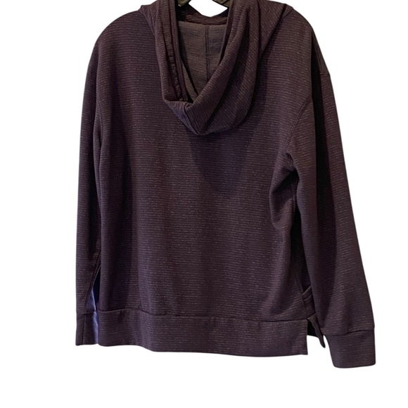 Champion Striped Purple Hoodie Women’s Size L Athletic Casual - Picture 4 of 8